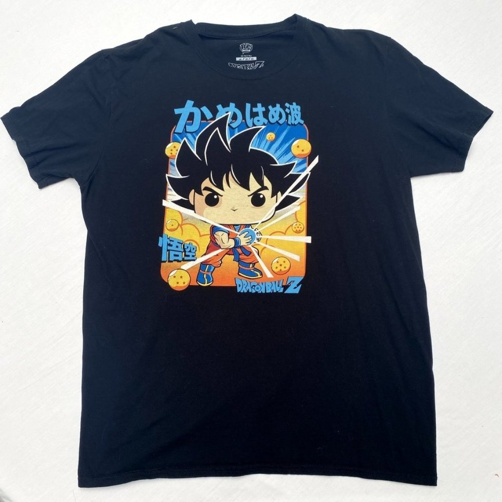Dragon Ball Z - Funko Pop, Black Graphic Short Sleeve Tee, Size XL